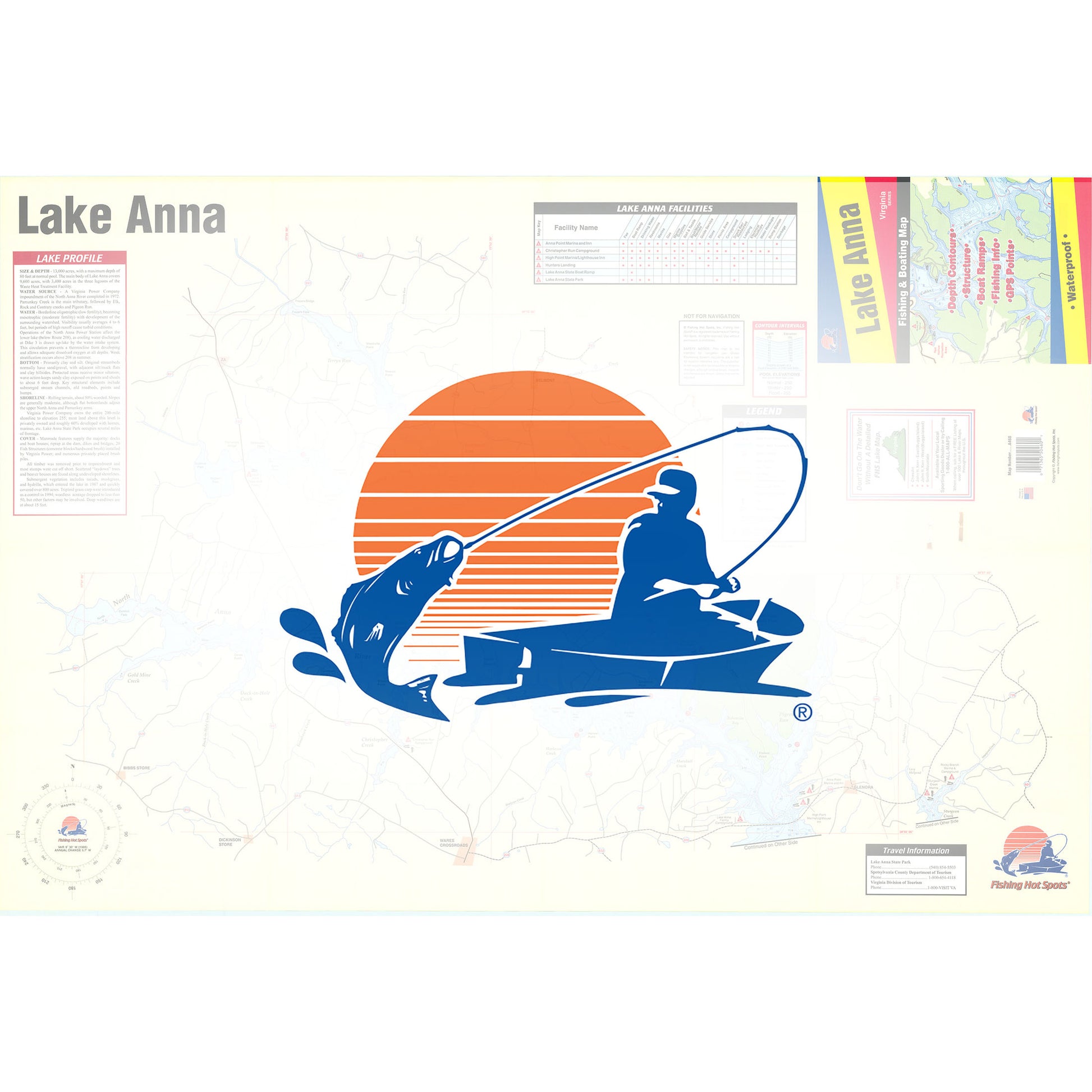 Lake Anna Fishing Map