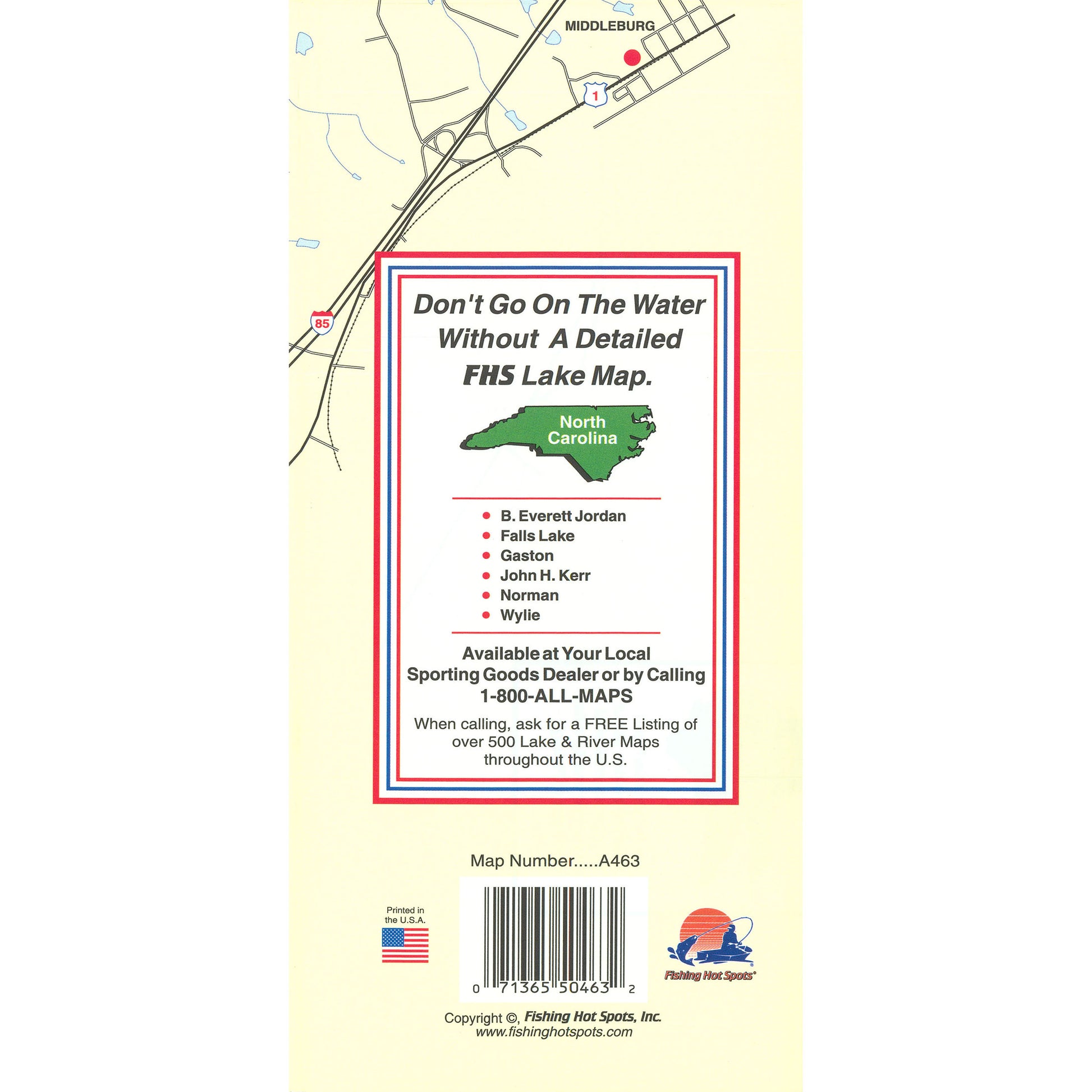 Kerr Reservoir (Buggs Island-East - VA/NC) Fishing Map