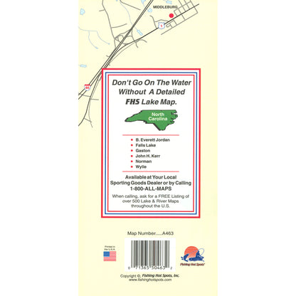 Kerr Reservoir (Buggs Island-East - VA/NC) Fishing Map