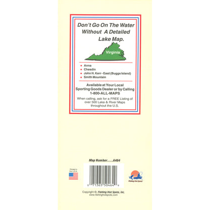 Kerr Reservoir (Buggs Island-West - VA/NC) Fishing Map