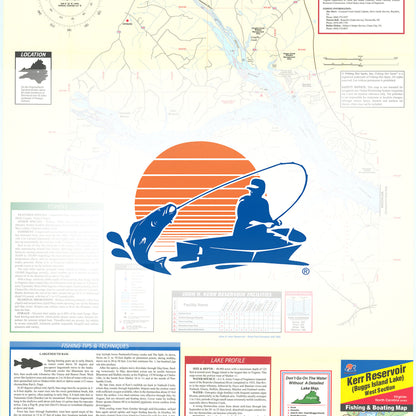 Kerr Reservoir (Buggs Island-West - VA/NC) Fishing Map