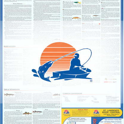 St Lawrence River - Central (1000 Islands-Howe Is to Wellesley Is) Fishing Map