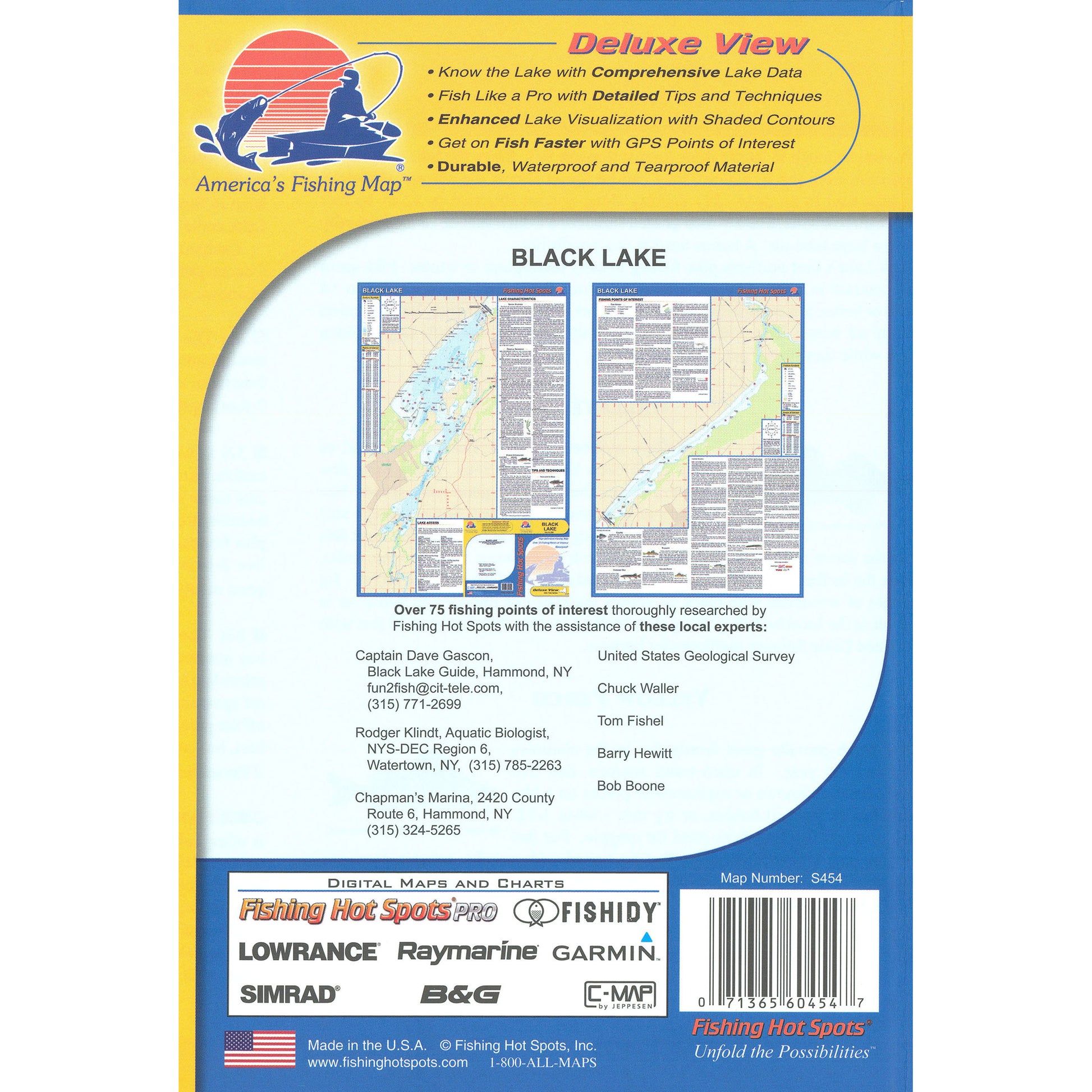 Black Lake (New York) Fishing Map