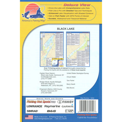 Black Lake (New York) Fishing Map