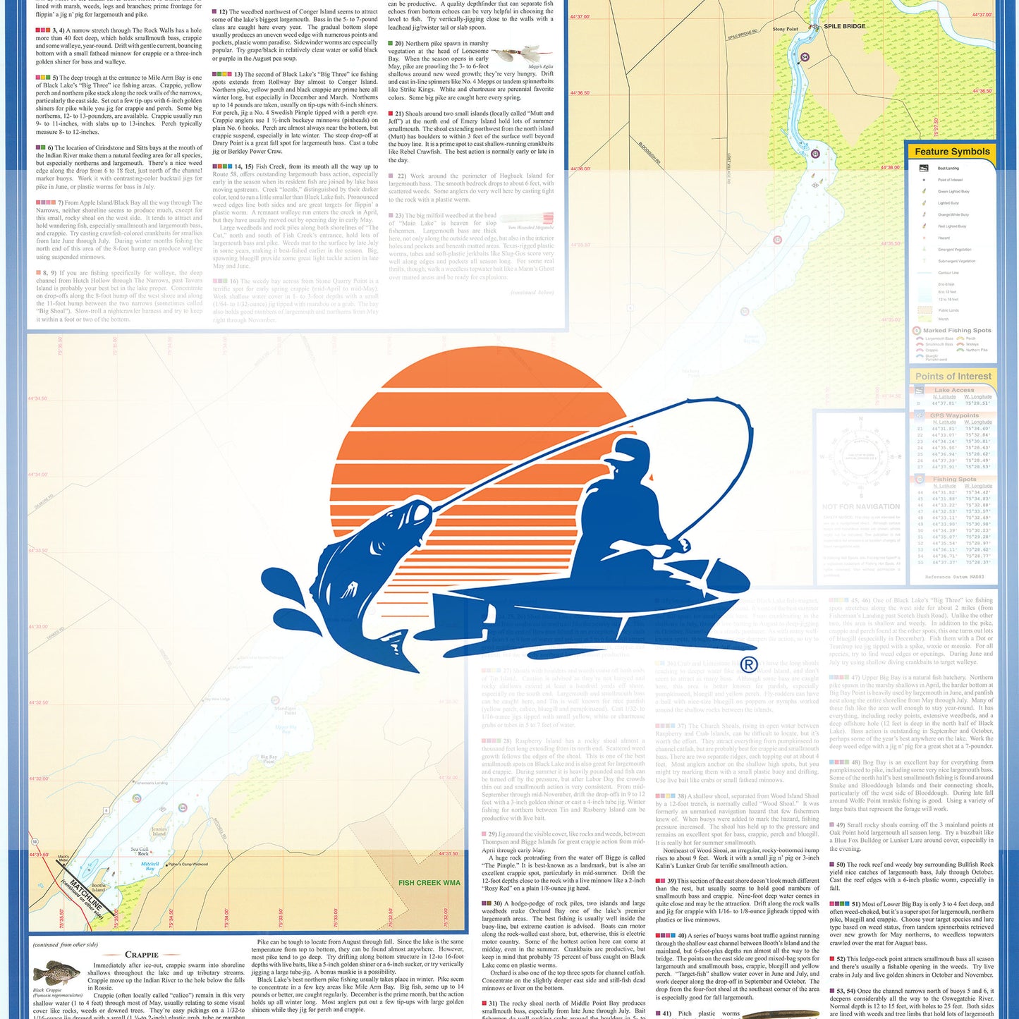 Black Lake (New York) Fishing Map