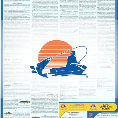 Lake Champlain North Fishing Map (Quebec waters to South Hero)