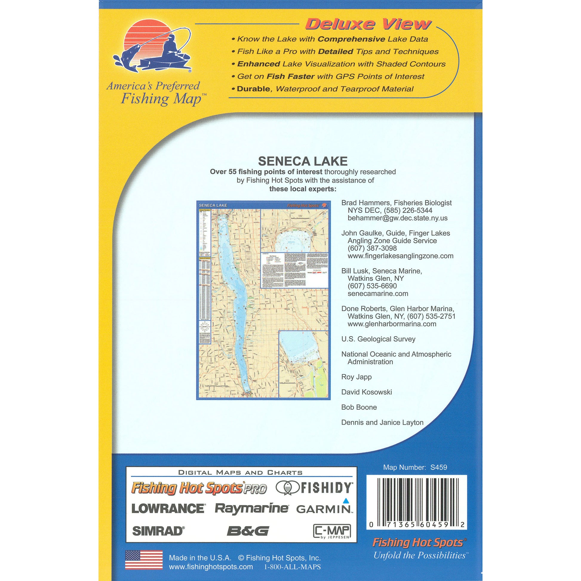 Seneca Lake Fishing Map