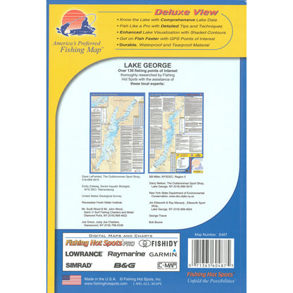Lake George Fishing Map (New York)
