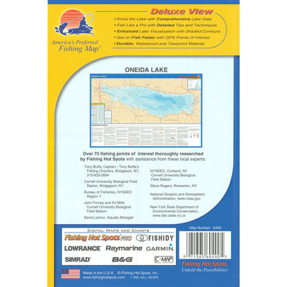 Oneida Lake Fishing Map