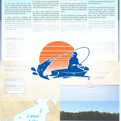 Carrol Lake (Oneida Co) Fishing Map