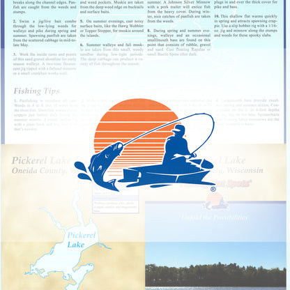 Pickerel Lake (Oneida Co) Fishing Map