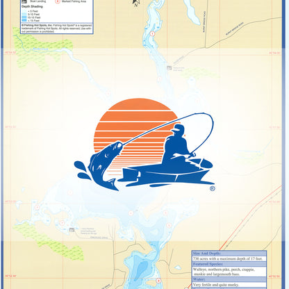 Pickerel Lake (Oneida Co) Fishing Map