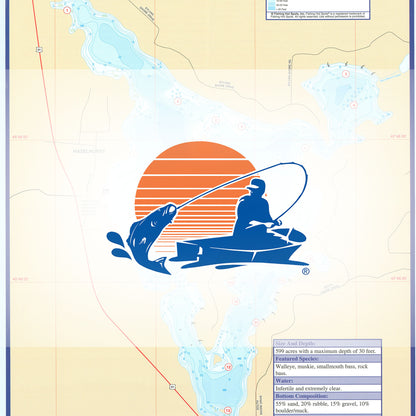 Katherine Lake (Oneida Co) Fishing Map