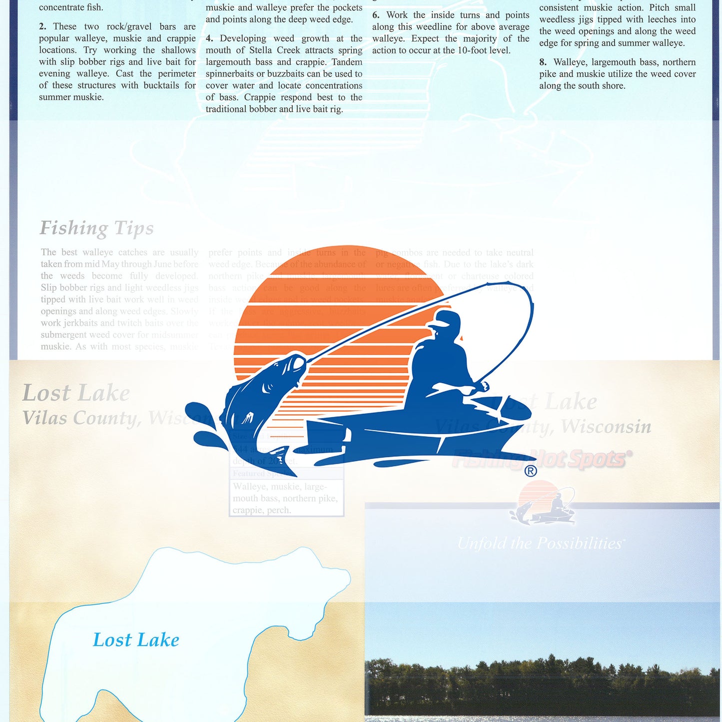 Lost Lake (Vilas Co) Fishing Map