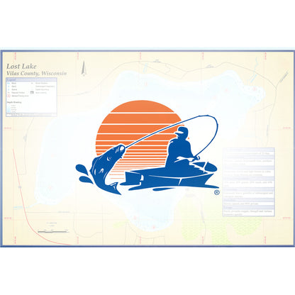 Lost Lake (Vilas Co) Fishing Map