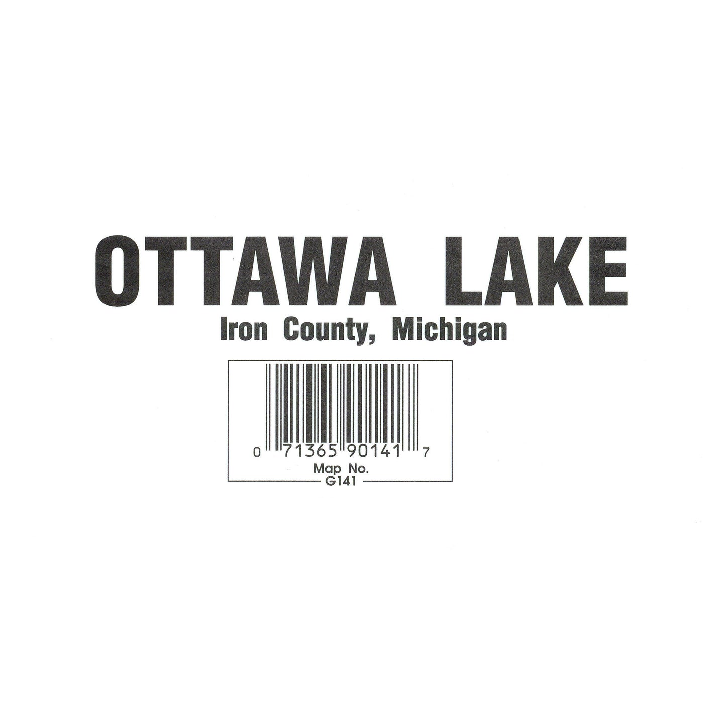 Ottawa Lake Fishing Map
