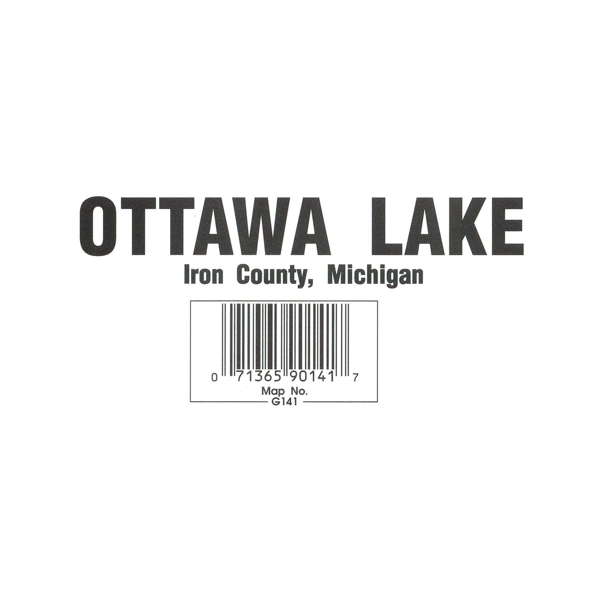 Ottawa Lake Fishing Map