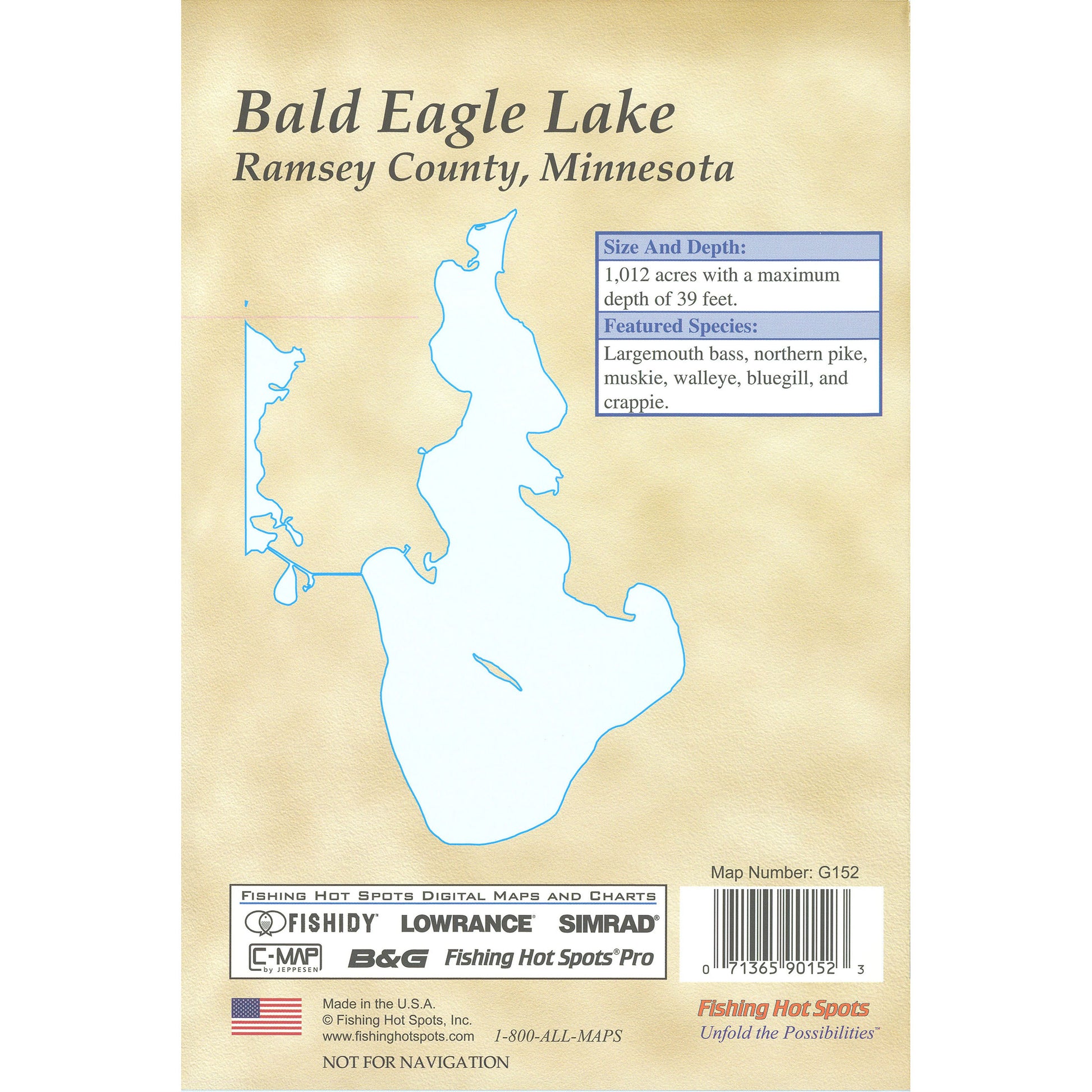 Bald Eagle Lake Fishing Map