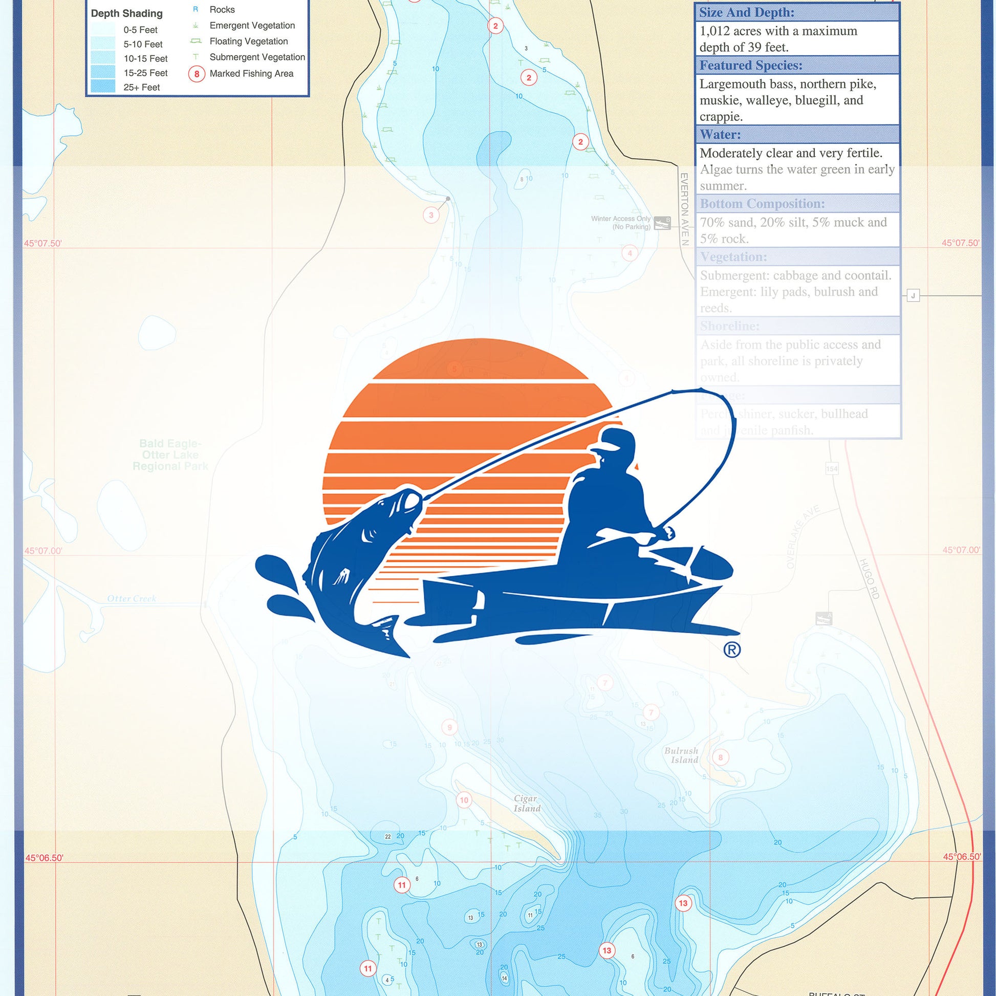 Bald Eagle Lake Fishing Map