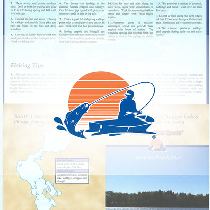 South Lindstrom/Chisago Lakes Chisago Chain fishing map