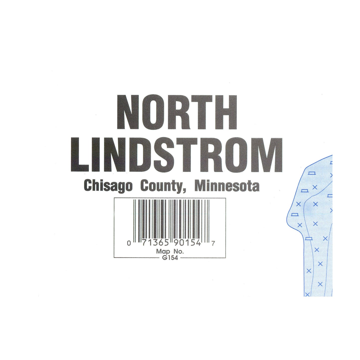 North Lindstrom Lake-Chisago Chain Fishing Map