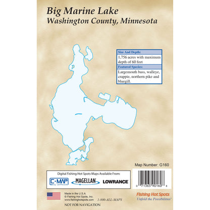 Big Marine Lake Fishing Map