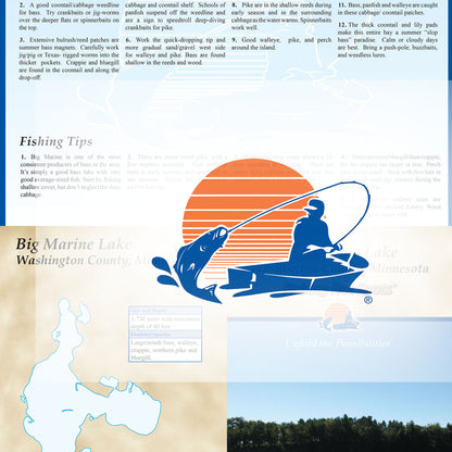 Big Marine Lake Fishing Map
