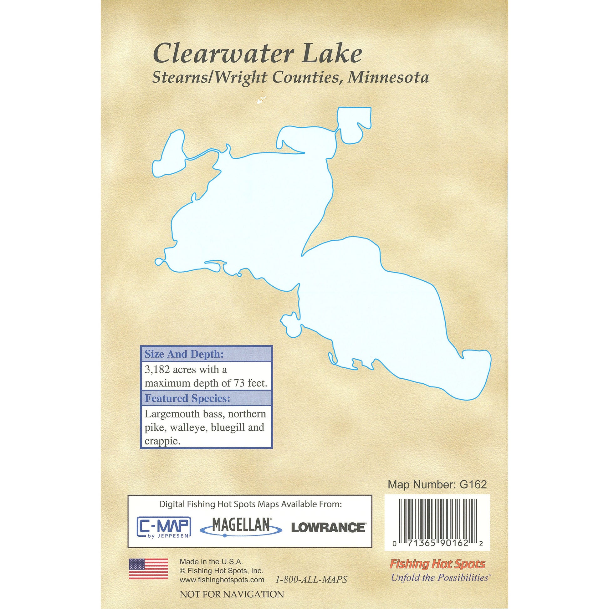 Clearwater Lake Fishing Map