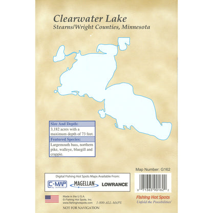 Clearwater Lake Fishing Map