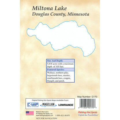 Miltona Lake Fishing Map