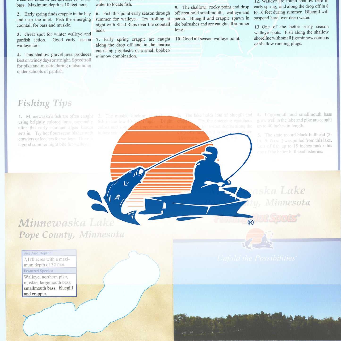 Minnewaska Lake Fishing Map