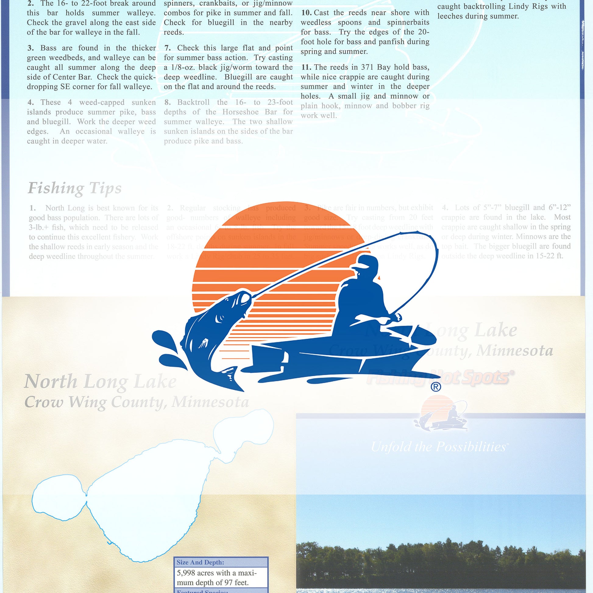 North Long Lake Fishing Map