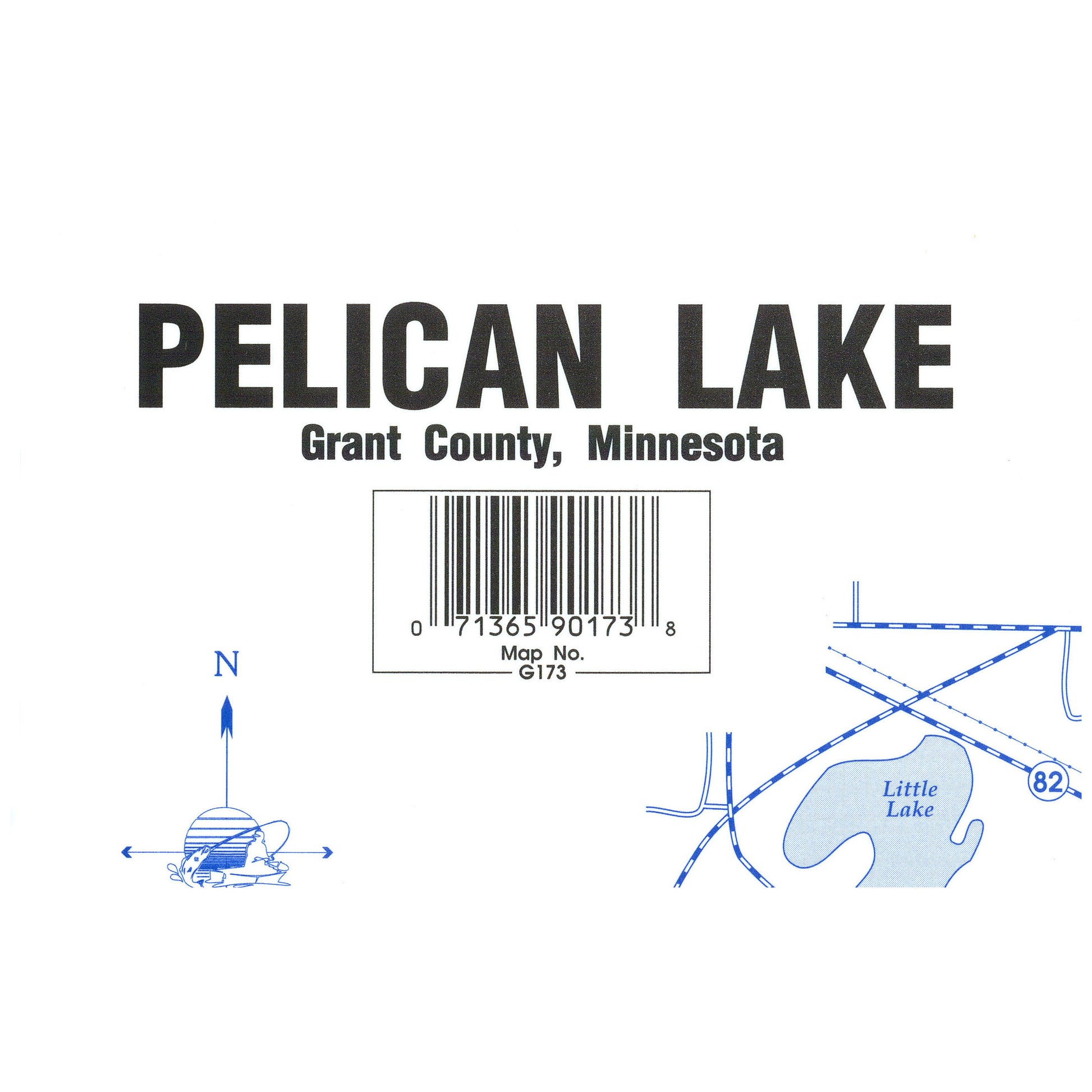 Pelican Lake (Grant Co. Fishing Map, MN) Fishing Map