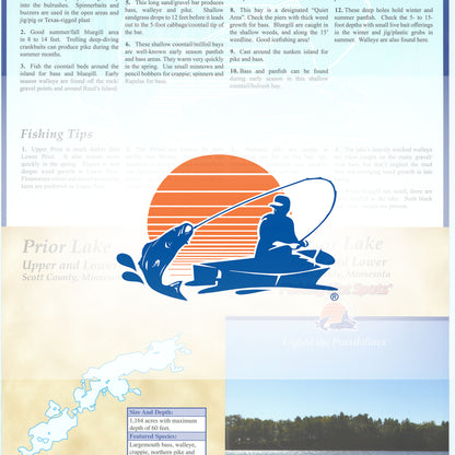 Prior Lake-Upper/Lower Fishing Map