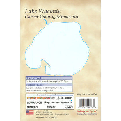 Lake Waconia Fishing Map