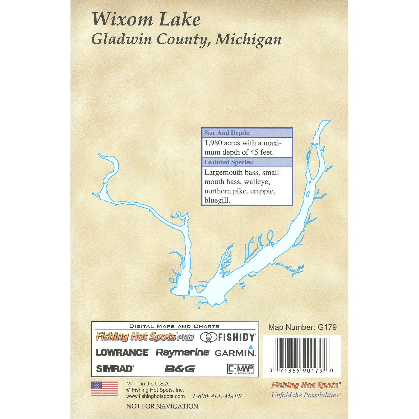 Wixom Lake Fishing Map