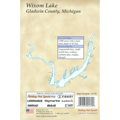 Wixom Lake Fishing Map