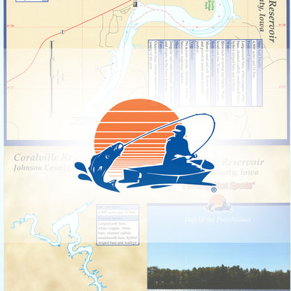 Coralville Reservoir Fishing Map