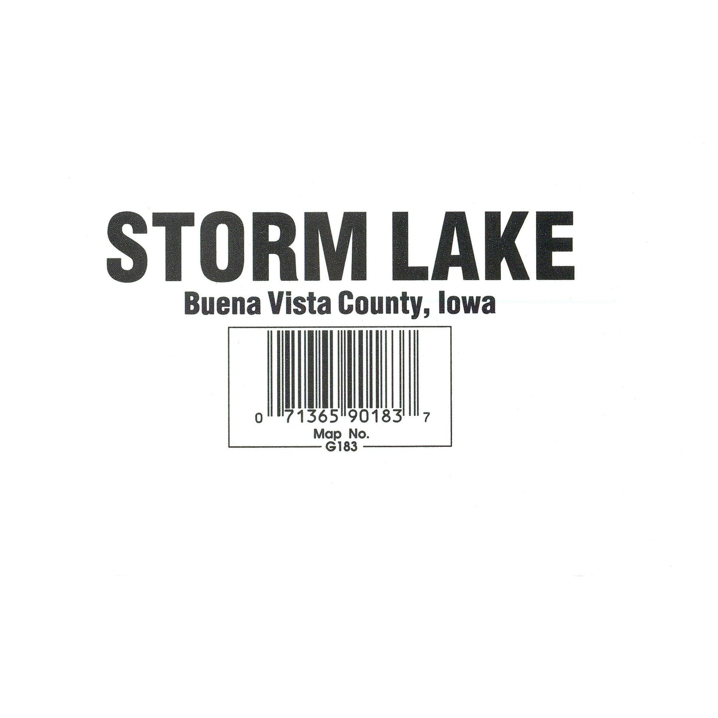 Storm Lake Fishing Map
