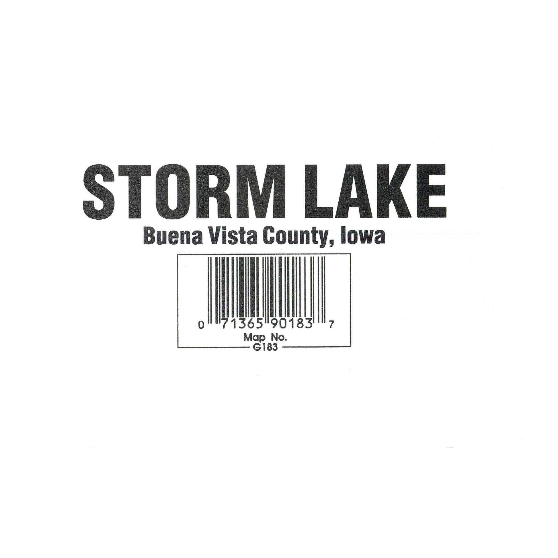 Storm Lake Fishing Map