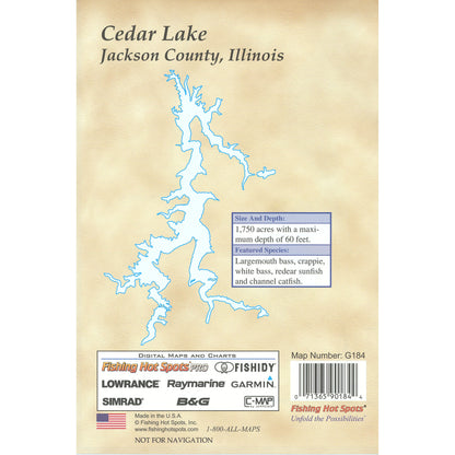Cedar Lake Fishing Map