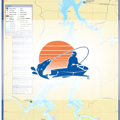 Cedar Lake Fishing Map