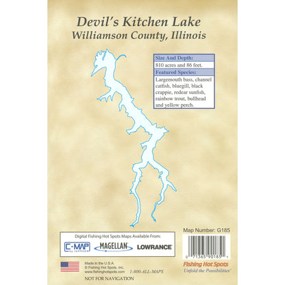 Devils Kitchen Lake Fishing Map