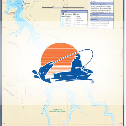 Devils Kitchen Lake Fishing Map
