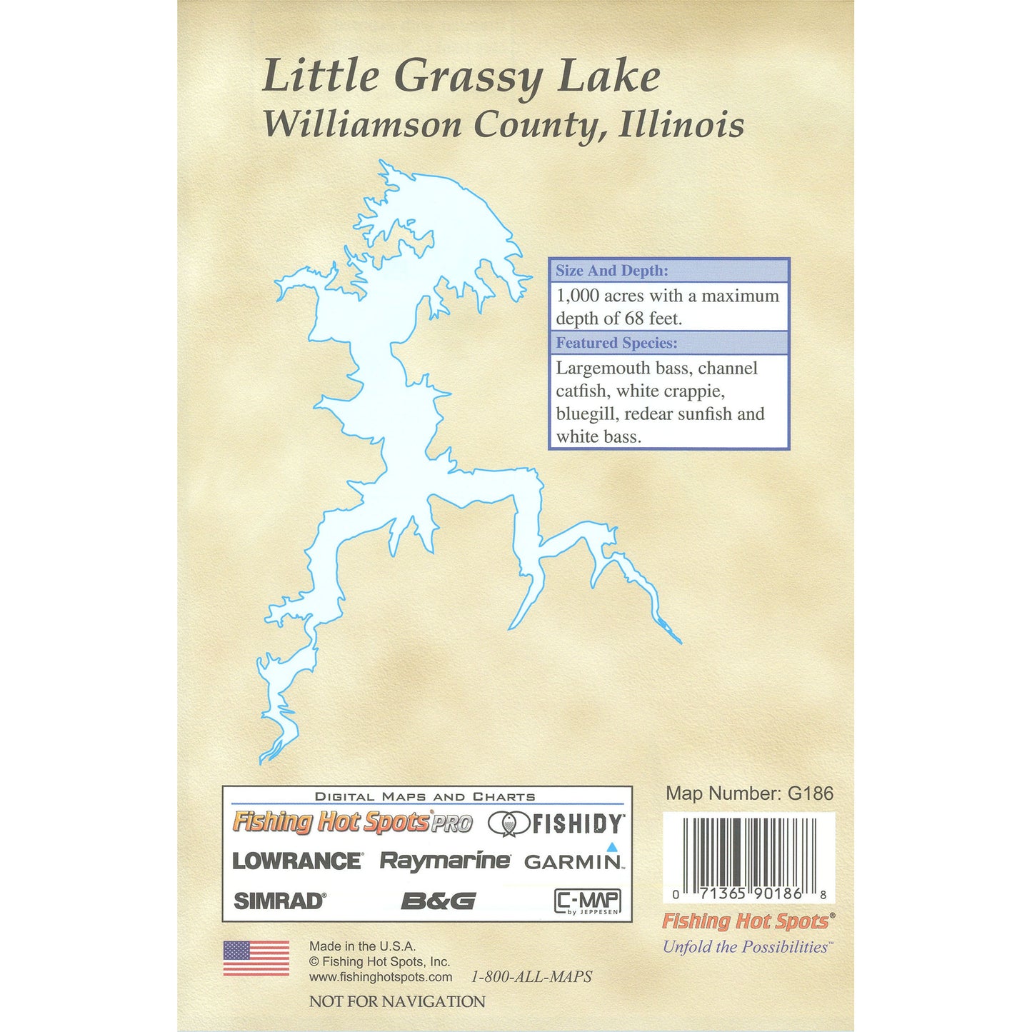 Little Grassy Lake Fishing Map