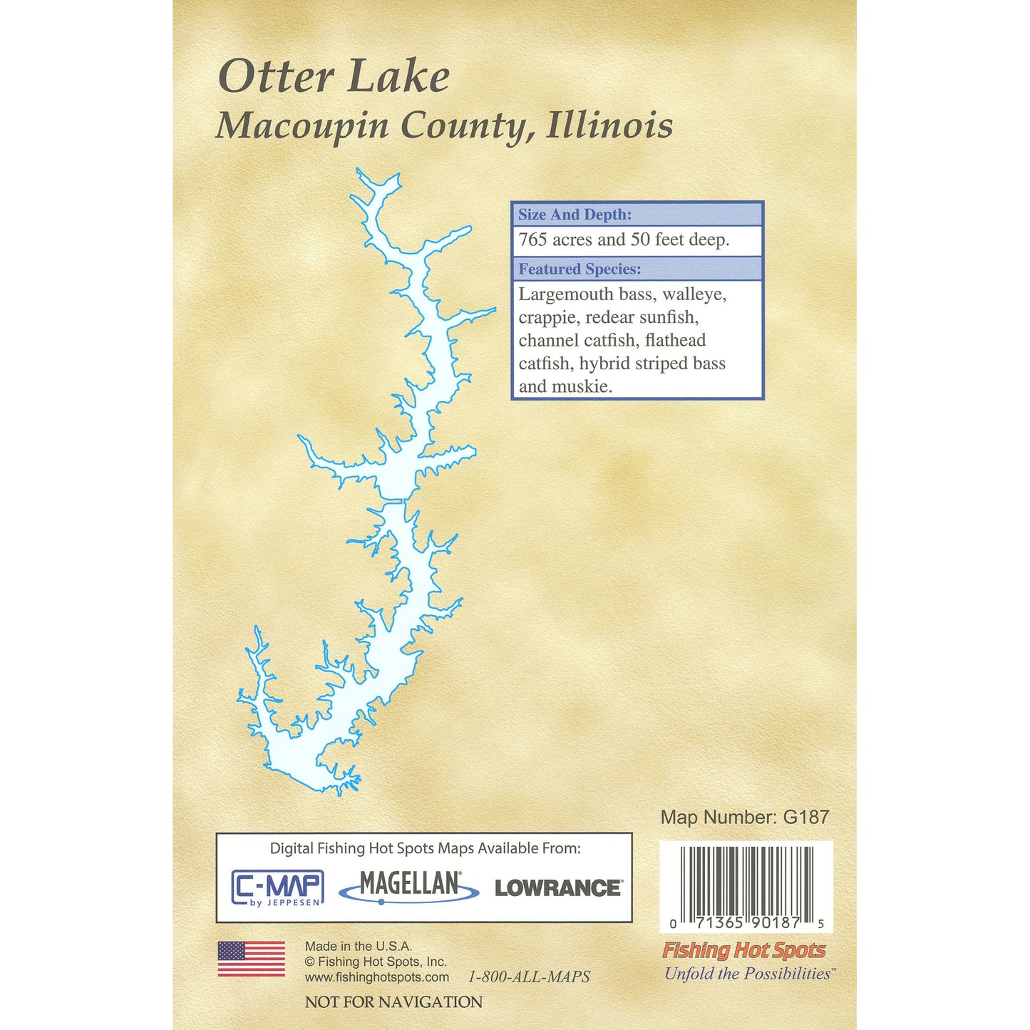 Otter Lake Fishing Map