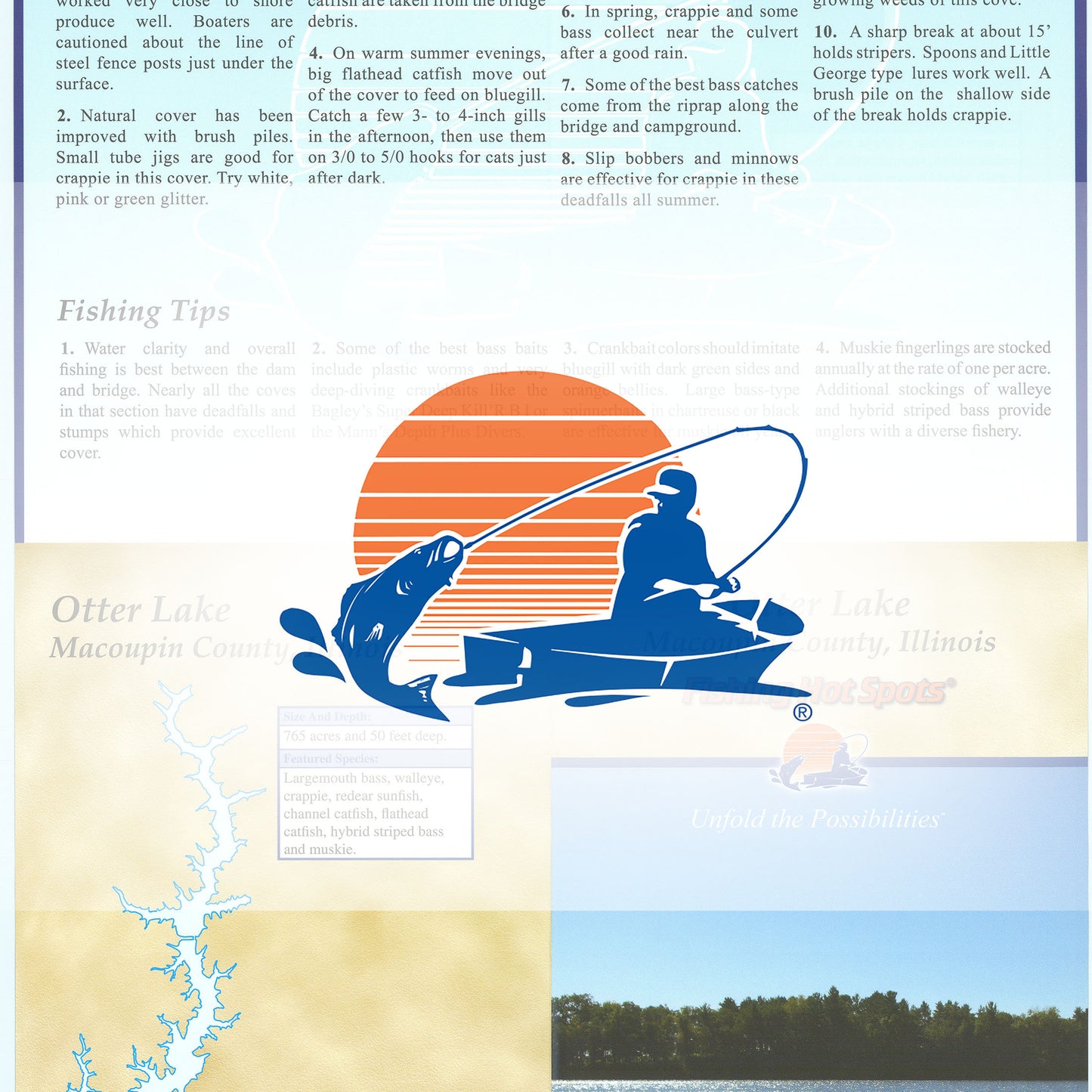 Otter Lake Fishing Map