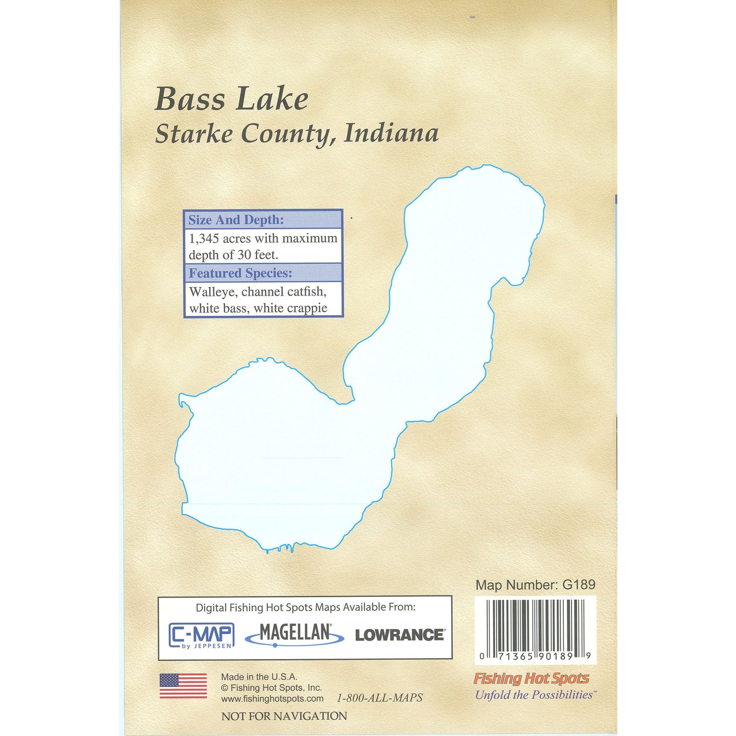 Bass Lake Fishing Map