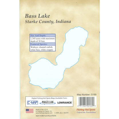 Bass Lake Fishing Map