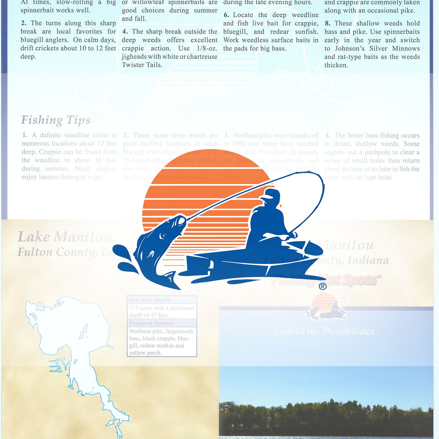 Lake Manitou Fishing Map